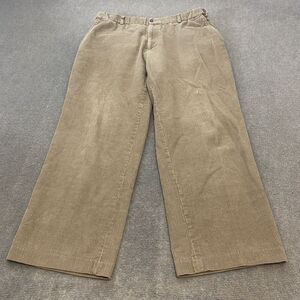 Pendleton Corduroy Pants Mens 36x28  Brown Cotton Casual Preppy Flat Front